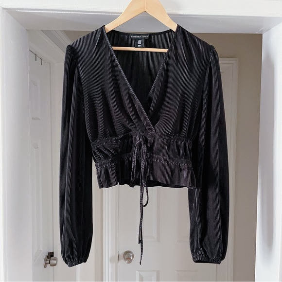 Shiny Ribbed Top - Picture 1 of 3